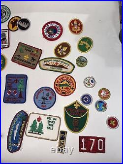 Lot of 61 Different Vintage BSA Boy Scout Patches + Extras