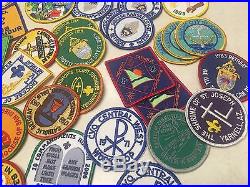 Lot of 75 Boy Scout Religious Patches