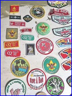 Lot of 90 + Vintage Boy Scout BSA Badges Patches Arrow Merit Midwest 80s 90s