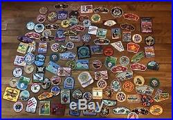 Lot of Approximately 110 Boy Scout Patches BSA Scouting 1980's 90's 2000's