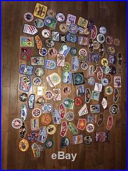 Lot of Approximately 110 Boy Scout Patches BSA Scouting 1980's 90's 2000's