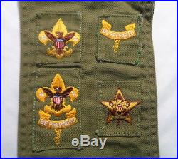 Lot of BSA Boy Cub Scout Sash w Patches Garrison Caps Handbooks 1948 1958