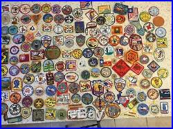 MAKE OFFER Huge Lot of 160+ Vintage Boy Scout BSA Patches 1960's-2000's