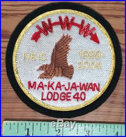 Ma-Ka-Ja-Wan Lodge 40 Bullion Patch 1929-2004 SAMPLE, NEIC