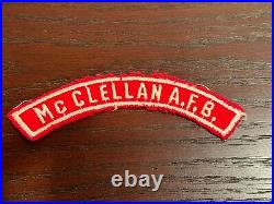 McClellan AFB Air Force Base Boy Scout RWS Patch 1/2 Strip Red White Military #2