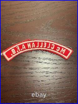 McClellan AFB Air Force Base Boy Scout RWS Patch 1/2 Strip Red White Military #2