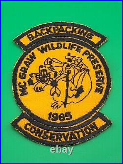 McGraw Wildlife Preserve 1965 Backpacking Conservation Patch BSA Scouts NEW