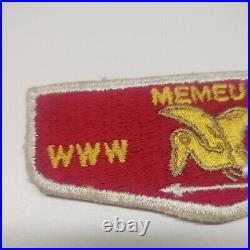 Memeu Lodge 125 S3 OA Flap Patch Order of the Arrow Boy Scouts mint