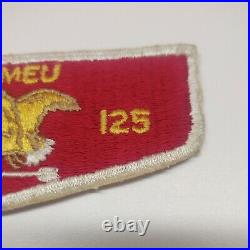 Memeu Lodge 125 S3 OA Flap Patch Order of the Arrow Boy Scouts mint