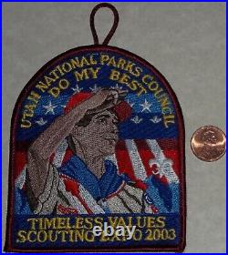 Merged Utah Parks Oa 508 520 535 Bsa 2003 Scouting Expo Pocket Patch 4 Mint