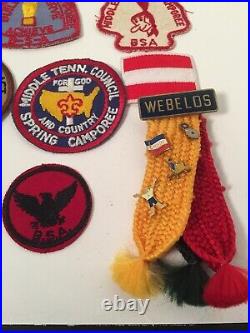 Mix Lot Of Boy Scouts Of America 1960-2010 Patches, Pins And Arrow Heads