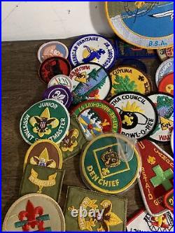 Mixed Lot 40+ Vintage BSA Boy Scouts, Cub Scouts, Patches And Badges, Merit