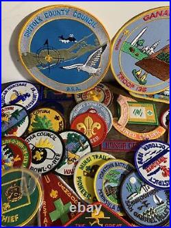 Mixed Lot 40+ Vintage BSA Boy Scouts, Cub Scouts, Patches And Badges, Merit