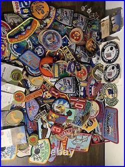 Mixed Lot 70+Vintage BSA Boy Scouts, Cub Scouts, Patches And Badges, Merit