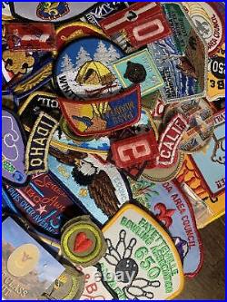 Mixed Lot 70+Vintage BSA Boy Scouts, Cub Scouts, Patches And Badges, Merit