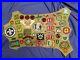 Mixed-Lot-Vintage-BSA-Boy-Scouts-America-Patches-Mounted-21x31-Leather-1960-s-01-cxnh