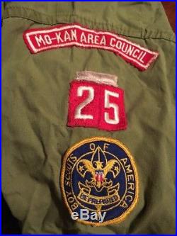 Mo-Kan AREA COUNCIL RWS 1/2 STRIP On Uniform Shirt And Camp Patch
