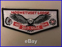 Moswetuset Lodge 52 2015 NOAC Contingent Patch Set (OPEN TO OFFERS)