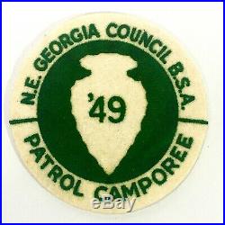 NE Georgia Council (GA) 1949 Patrol Camporee Felt Pocket Patch BSA