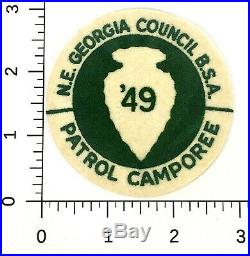NE Georgia Council (GA) 1949 Patrol Camporee Felt Pocket Patch BSA