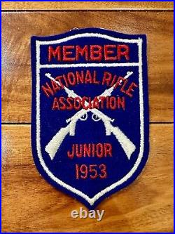 NRA Junior Member Badge PATCH NRA BSA Boy Scout Camp LOT of 3 1953 1955 Rare