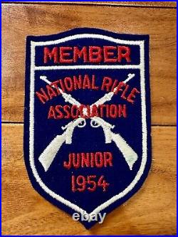 NRA Junior Member Badge PATCH NRA BSA Boy Scout Camp LOT of 3 1953 1955 Rare