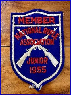 NRA Junior Member Badge PATCH NRA BSA Boy Scout Camp LOT of 3 1953 1955 Rare