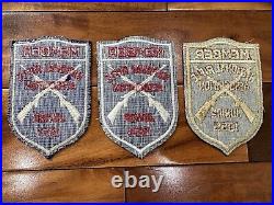 NRA Junior Member Badge PATCH NRA BSA Boy Scout Camp LOT of 3 1953 1955 Rare