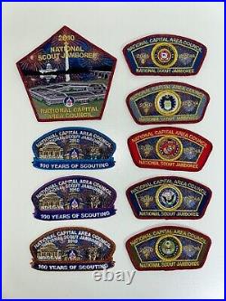 National Capital Area Council 2010 Jamboree Set 9 patch set JSP's