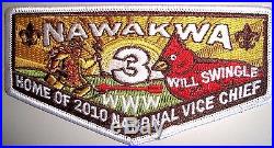 Nawakwa Oa Lodge 3 Heart Of Virginia Va Patch Will Swingle 2010 Vice Chief Flap
