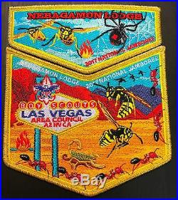 Nebagamon Oa 312 Las Vegas Area Nv 2017 Jamboree 4-patch Gold Mylar Flap 75 Made