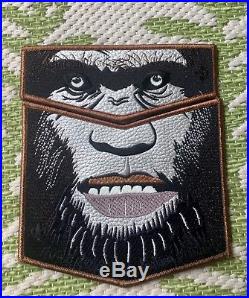 New! Bigfoot Oa Lodge 620 Bsa 2018 Noac 2-patch Leather Contingent 65 Made Glows