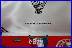 New Boy Scout Eagle Scout Patch, Pins, Medals Silver Set