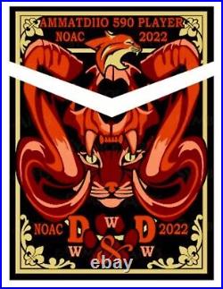 New Oa Lodge! Dungeons & Dragons Ammatdiio 590 Bsa Ut 2022 Noac 7-patch Full Set