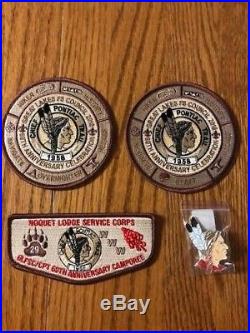 Noquet Lodge, GLFSC, Chief Pontiac Trail Camporee Patches & Pins