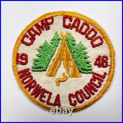 Norwela Council Camp Caddo 1945 1948 Lot of 4 Vintage Boy Scout Patches