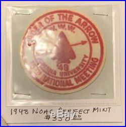OA 1948 NOAC 48 Perfect Mint Rare FELT Round Patch