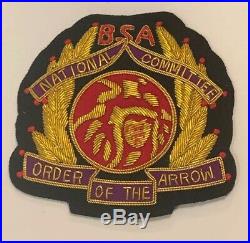 OA BSA National Committee Rare Mint Bullion Protoype Patch with No Pins