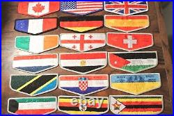OA Black Eagle Lodge 482 18 Country Flap Patches Transatlantic Council