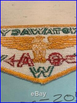 OA Boy Scout Lodge 205 Notawacy F-1 Flap Patch Order Of The Arrow