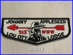 OA Boy Scout Patch- Johnny Appleseed Lou Ott Lodge 513 WWW F-1 Flap
