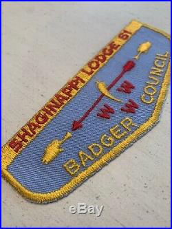 OA Boy Scout Patch-SHAGINAPPI Lodge 61 WWW F-1 Flap