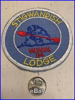 OA Boy Scout Patch- STIGWANDISH Lodge 114 WWW R-1 Circle