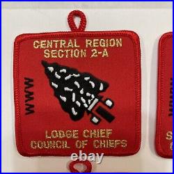 OA CENTRAL REGION SECTION 2-A set of leadership patches MINT WITH TABS