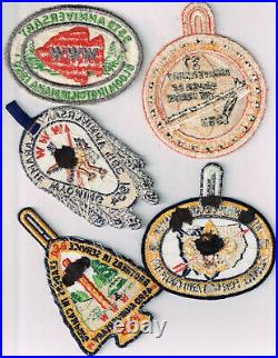 OA Group Of 11 Original NOAC Patches 1950-71