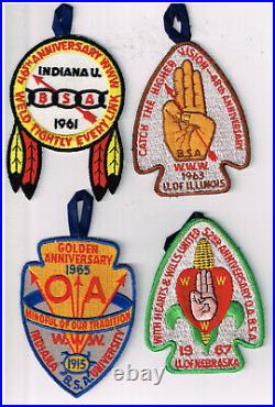 OA Group Of 11 Original NOAC Patches 1950-71