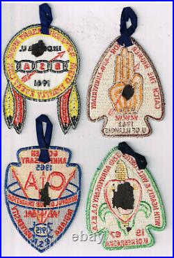 OA Group Of 11 Original NOAC Patches 1950-71