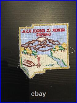 OA Hoh-Squs. Lodge 251 X1, chainstitch on felt + Mercer County Council patch