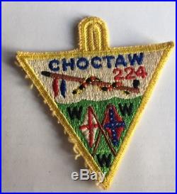 OA Jacket Patch Choctaw 224 X1 Vintage 1950s RARE Cowikee Triangle