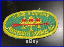 OA LODGE 71 NA TSI HI X1 EARLY 1950s OVAL PATCH FIRST ISSUE TOUGH
